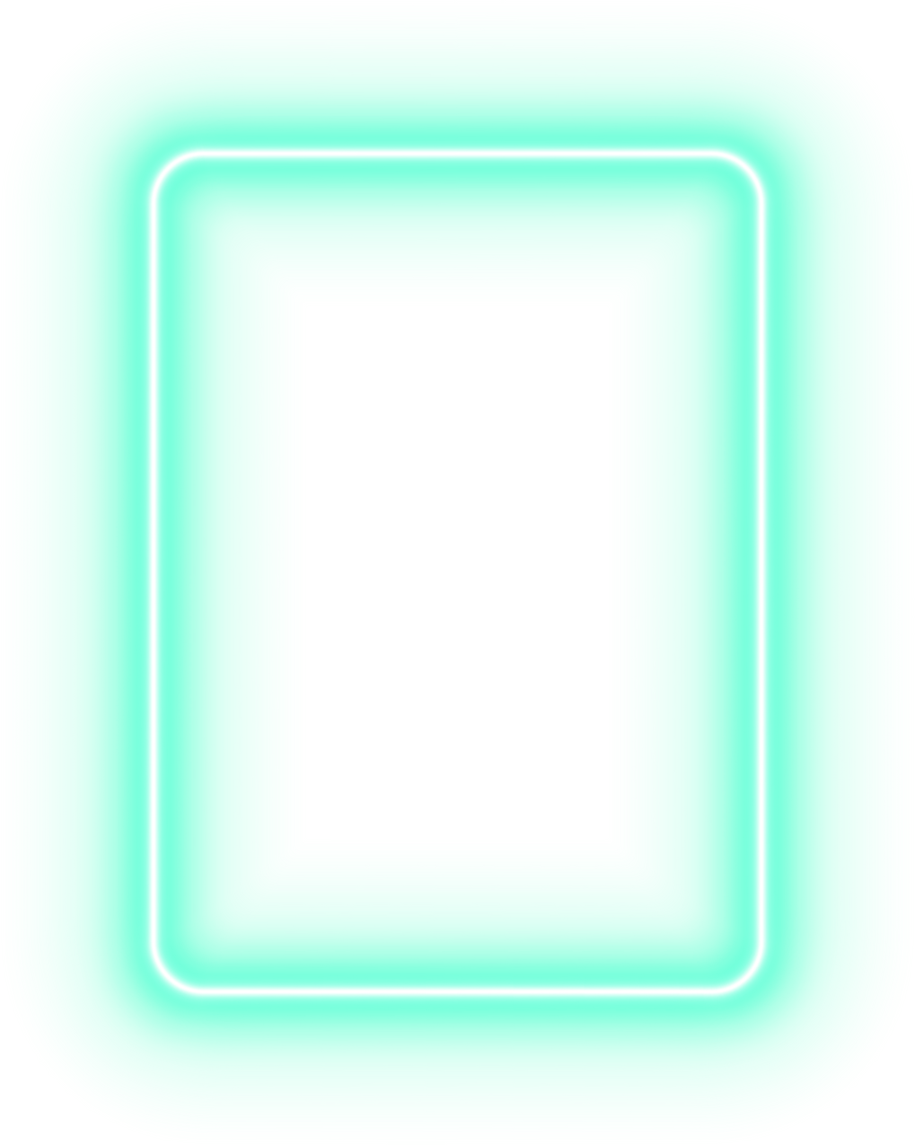 Neon Frame Teal